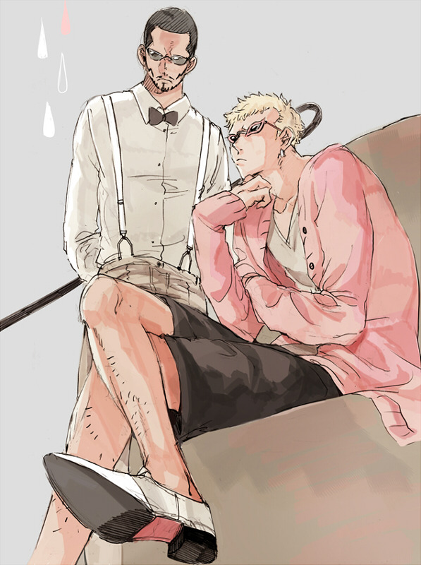 donquixote doflamingo and vergo (one piece) drawn by luzy