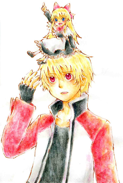 shanghai doll and rock howard (touhou and 3 more) drawn by torikokoro