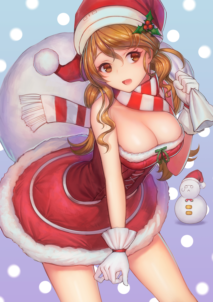 the roma-like snowman and littorio (kantai collection) drawn by urokoda