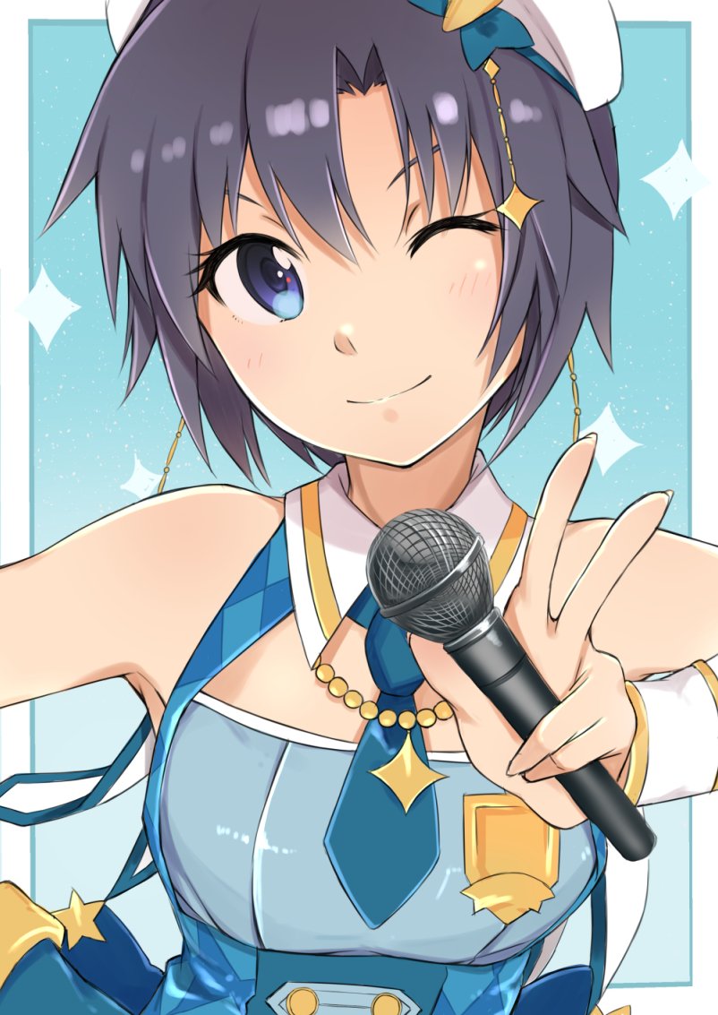 kikuchi makoto (idolmaster and 1 more) drawn by suzumo70
