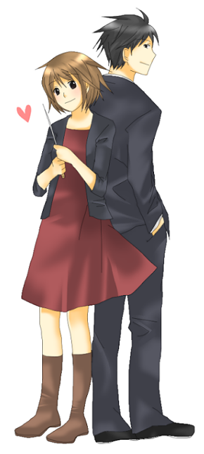 noda megumi and chiaki shin'ichi (nodame cantabile) drawn by soranagi_reno