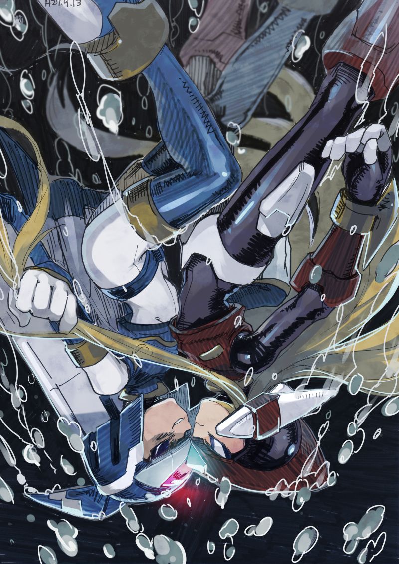 zero, zero(z), and fairy leviathan (mega man and 1 more) drawn by yuriyuri_(ccc)