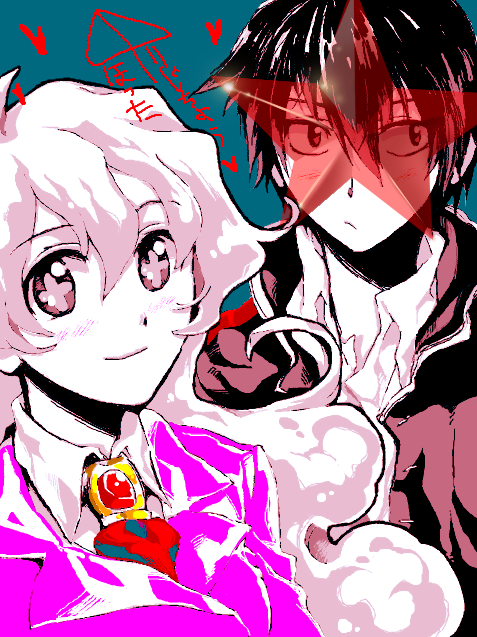 nia teppelin and simon (tengen toppa gurren lagann) drawn by awa_(awaawa)