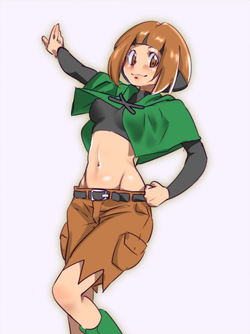 gardenia (pokemon and 1 more) drawn by zaitsu
