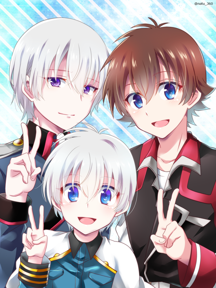 l-elf, tokishima haruto, and the prince (kakumeiki valvrave) drawn by kuroki_natsu