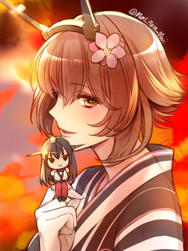 nagato and mutsu (kantai collection) drawn by primary_stage