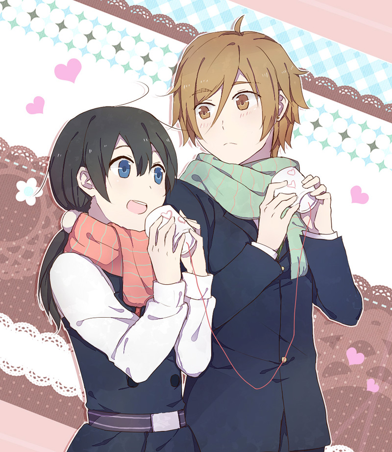 kitashirakawa tamako and ooji mochizou (tamako market) drawn by toruglose