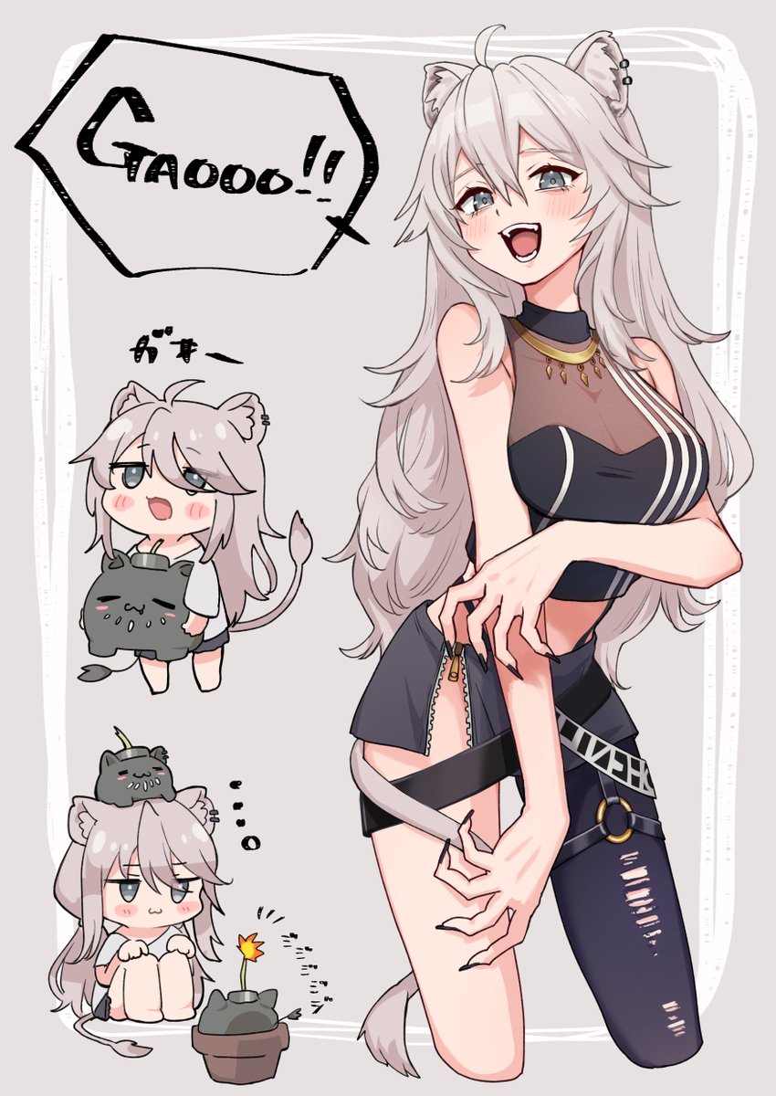 shishiro botan and ssrb (hololive) drawn by sasaki_(glass1138)
