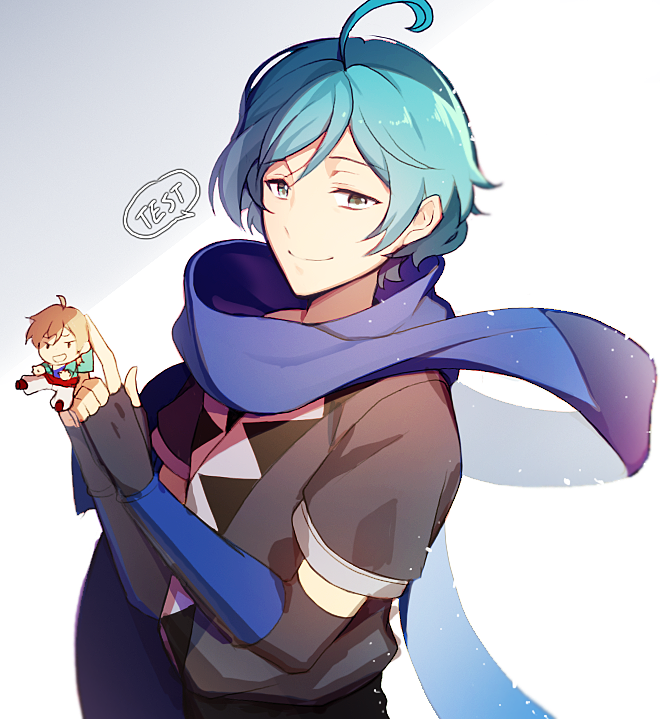 shinkai kanata and hakaze kaoru (ensemble stars!) drawn by puchipu