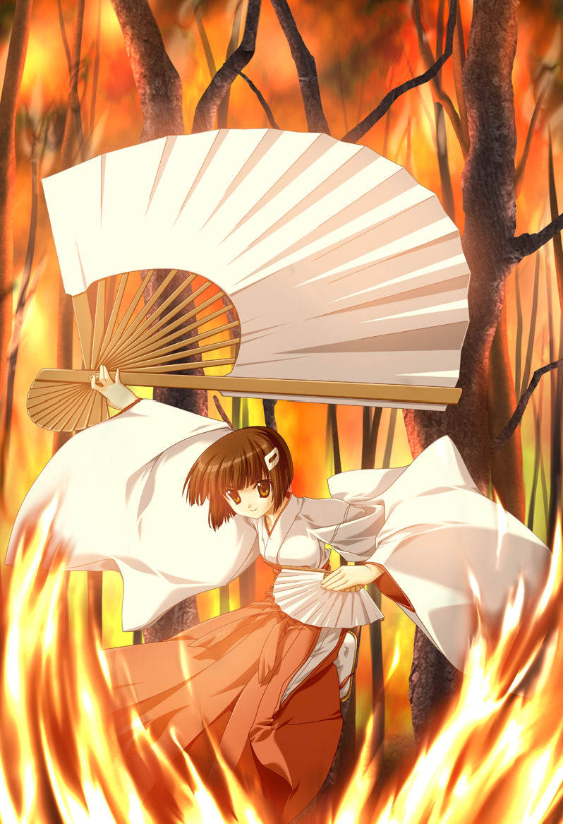 sakaki misaki (miko-san hosoude hanjouki) drawn by miyatsuki_itsuka