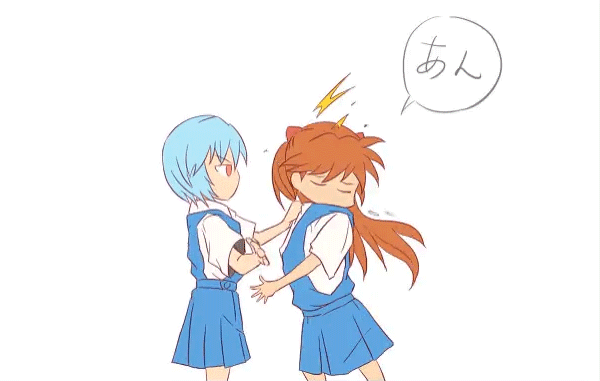 souryuu asuka langley and ayanami rei (neon genesis evangelion)