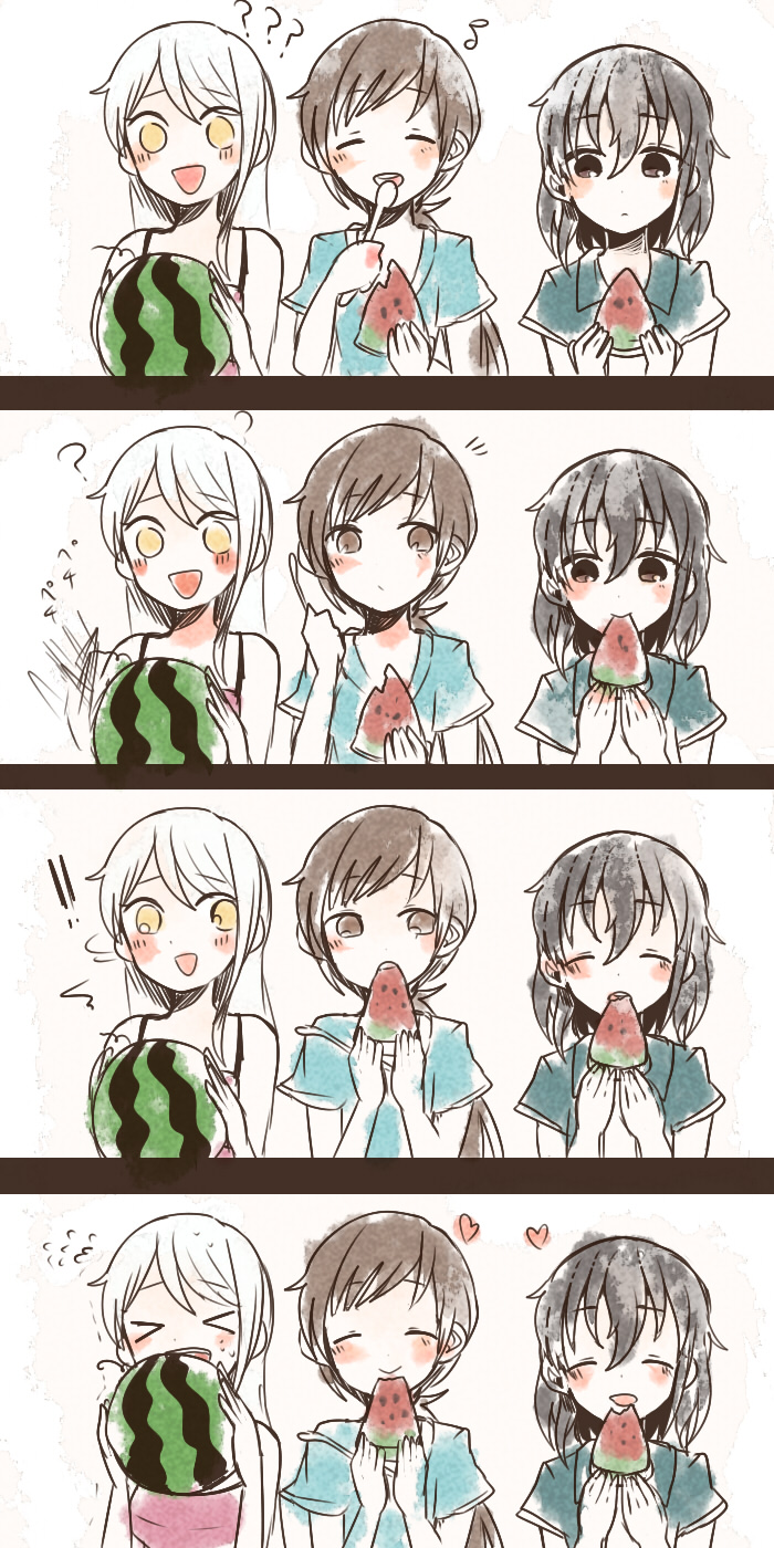 nitta minami, fujiwara hajime, and eve santaclaus (idolmaster and 1 more) drawn by itomugi-kun