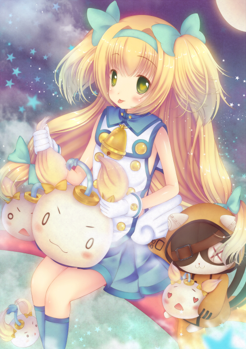 platinum the trinity and jubei (blazblue) drawn by macaron-mou