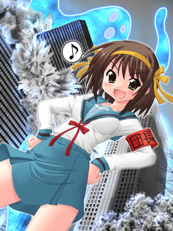 suzumiya haruhi (suzumiya haruhi no yuuutsu) drawn by hase_yu