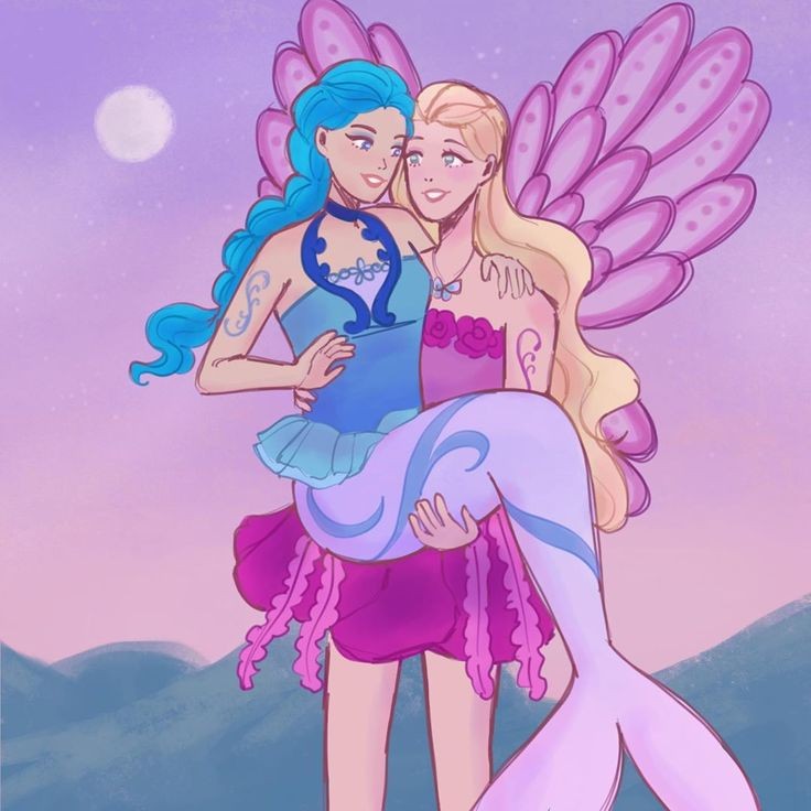 elina and nori (barbie and 2 more) drawn by duckbreadd
