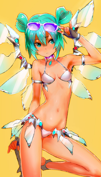 hatsune miku and racing miku (vocaloid and 1 more) drawn by mamama_(3xma)