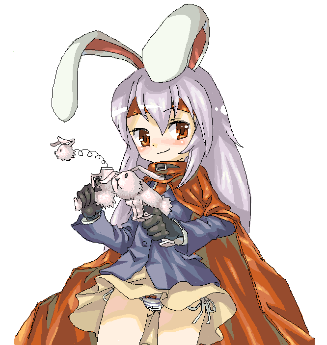reisen udongein inaba and vincent valentine (touhou and 3 more) drawn by suuan_(cyber_dam)