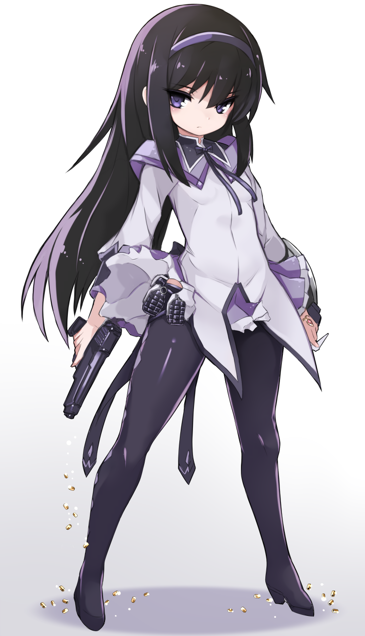 akemi homura (mahou shoujo madoka magica) drawn by karukan_(monjya)
