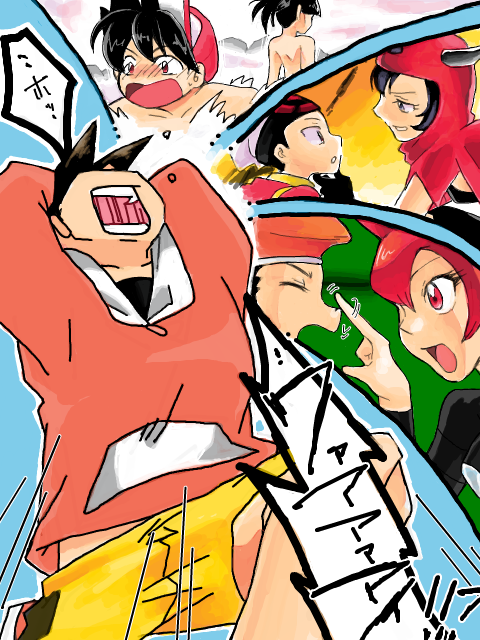 red, ethan, brendan, sabrina, lucas, and 2 more (pokemon and 1 more) drawn by hanadaik0n