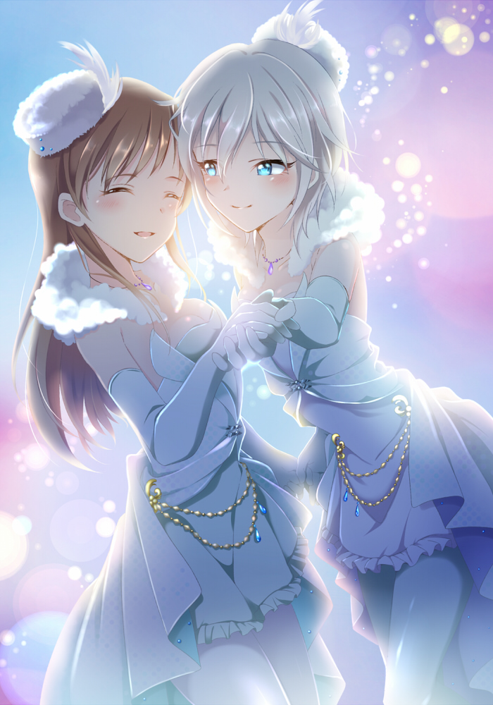 nitta minami and anastasia (idolmaster and 1 more) drawn by kyu