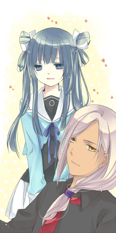 ryuuguu otohime and urashima tarou (ookami-san) drawn by yumi_(alicelia)