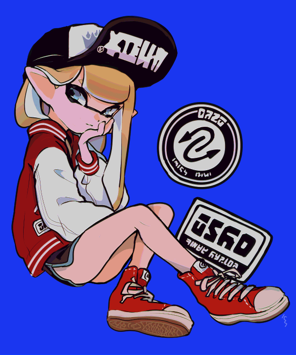 inkling player character and inkling girl (splatoon) drawn by imaikuy0