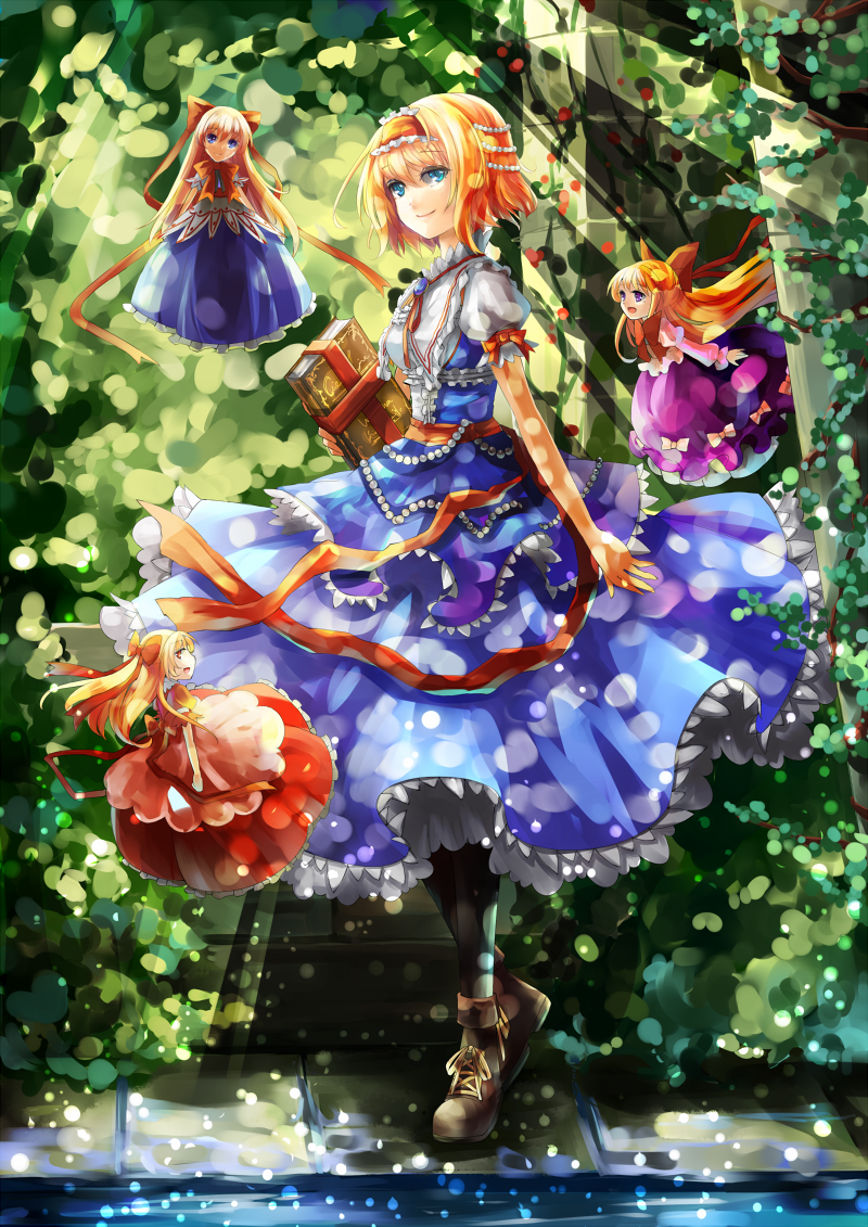 alice margatroid and shanghai doll (touhou) drawn by vetina