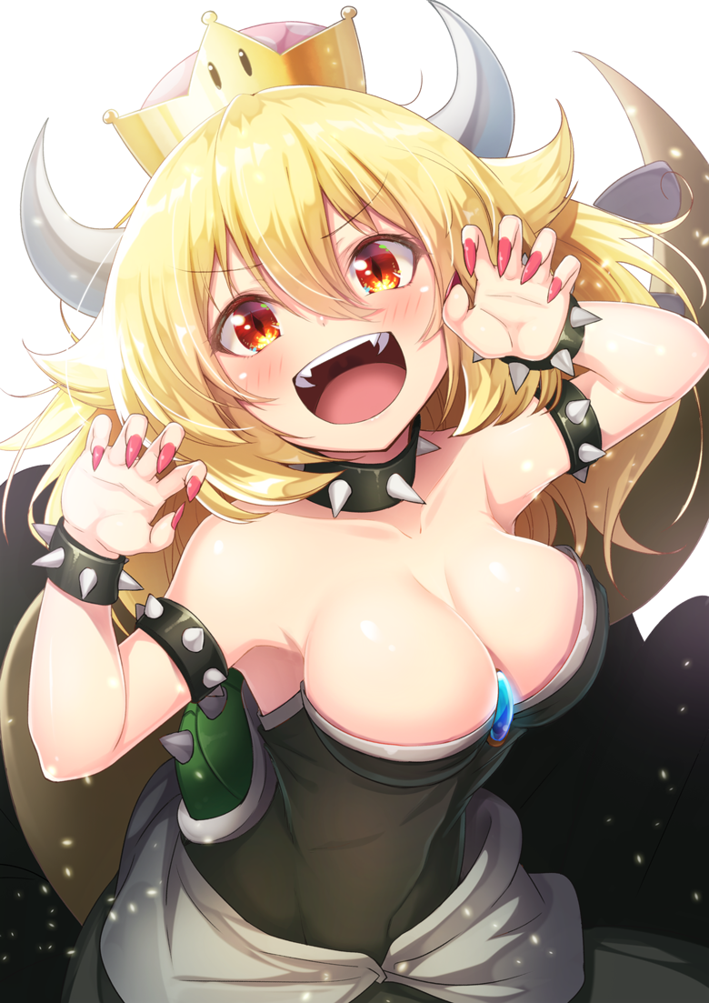 bowsette (mario and 1 more) drawn by matokechi