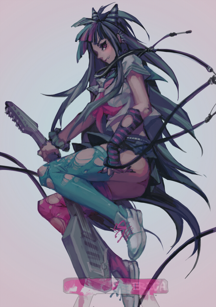 mioda ibuki (danganronpa and 1 more) drawn by erica_(shyokoee)