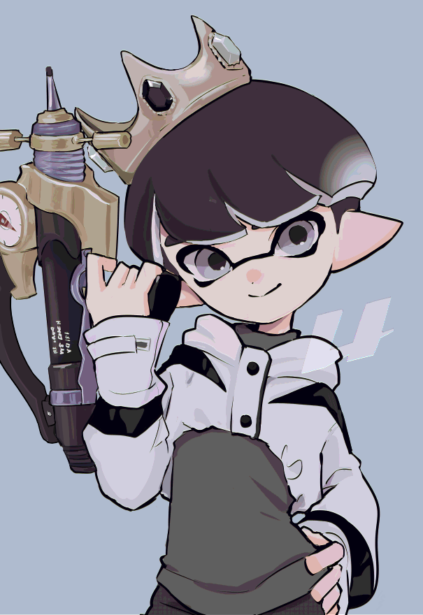 inkling player character and inkling boy (splatoon) drawn by imaikuy0