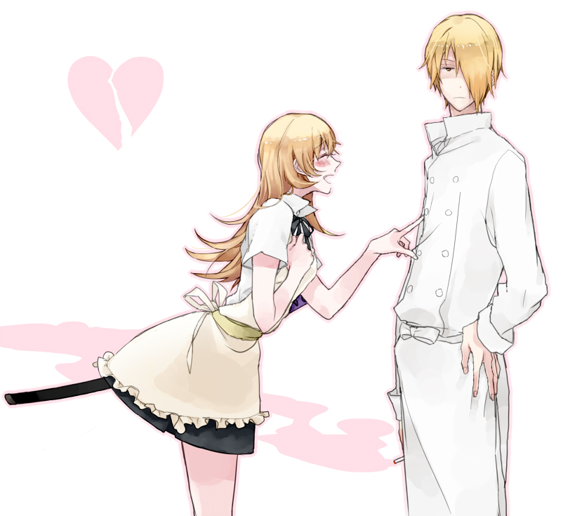 todoroki yachiyo and satou jun (working!!) drawn by urahara