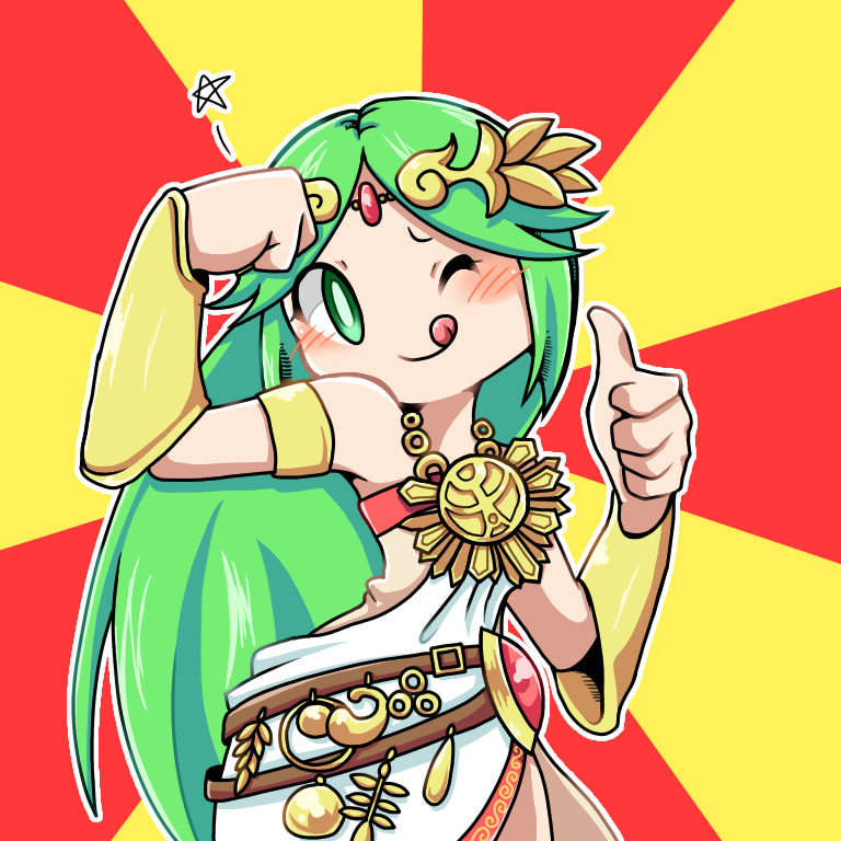 palutena (kid icarus and 1 more) drawn by momoyuu1009