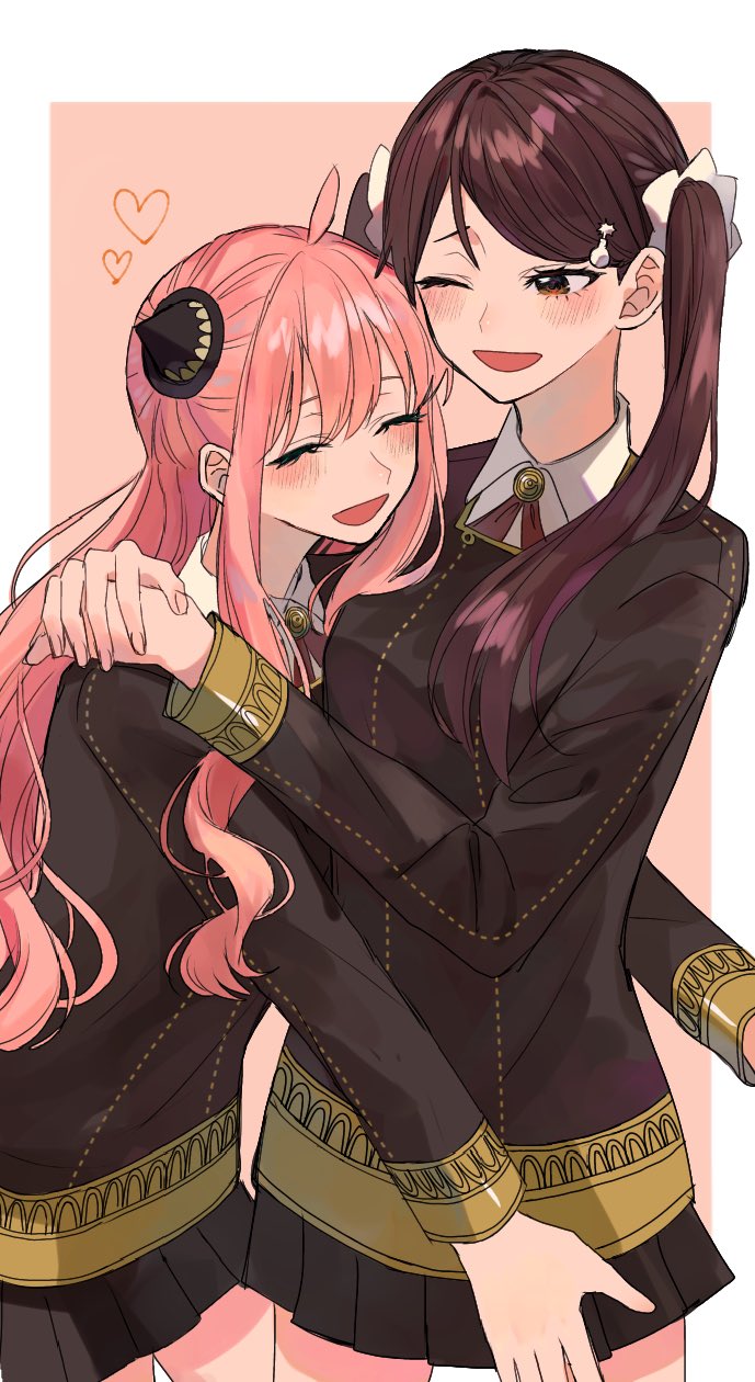 anya and becky blackbell (spy x family) drawn by porucheee