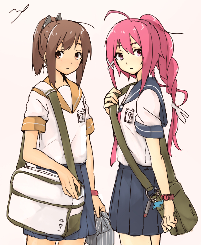 i-401 and i-168 (kantai collection) drawn by kikurina