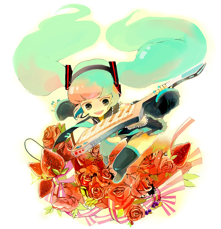 hatsune miku (vocaloid and 1 more) drawn by shirako_mugi