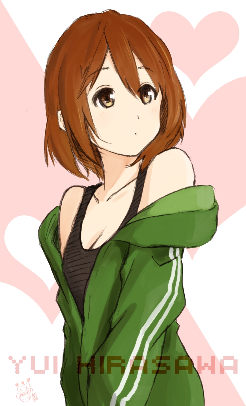 hirasawa yui (k-on!) drawn by zasshu_tamashii