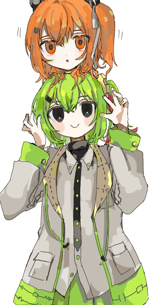 adachi rei and chaun meguri (original and 2 more) drawn by ebi834