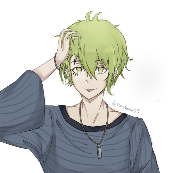amami rantaro (danganronpa and 1 more) drawn by chiem
