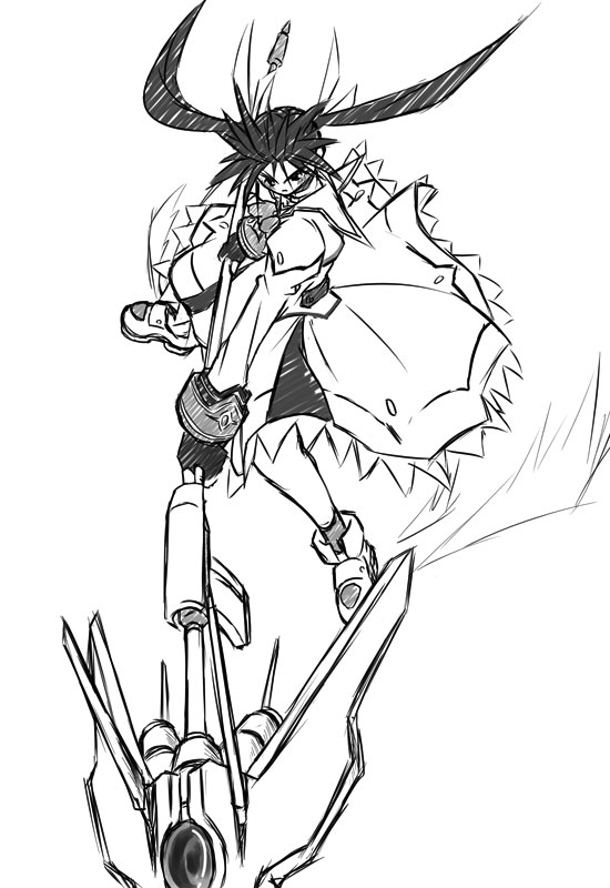 takamachi nanoha and raising heart (lyrical nanoha and 1 more) drawn by yuuka_(o.t.kingdom)