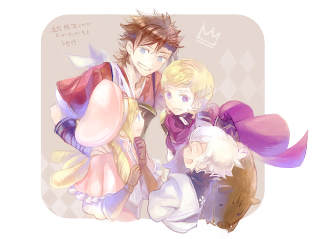 forrest, kiragi, shiro, and siegbert (fire emblem and 1 more) drawn by kuzumosu