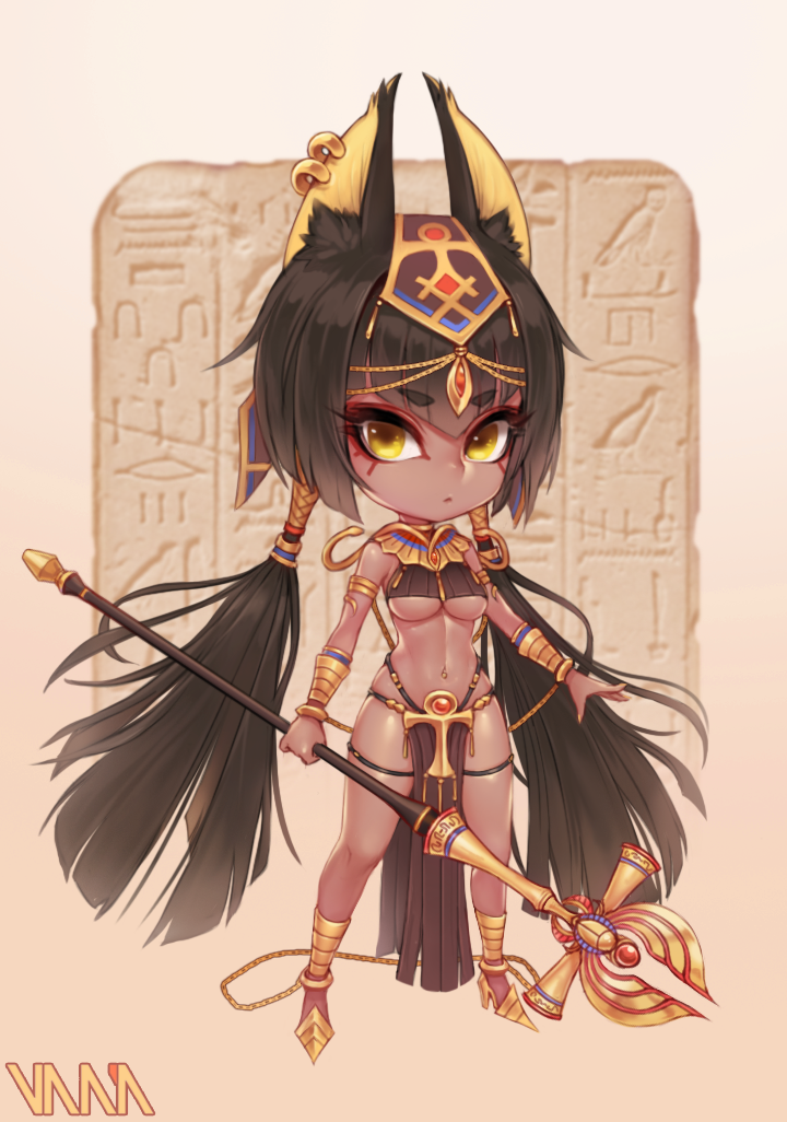 anubis (original and 1 more) drawn by vana