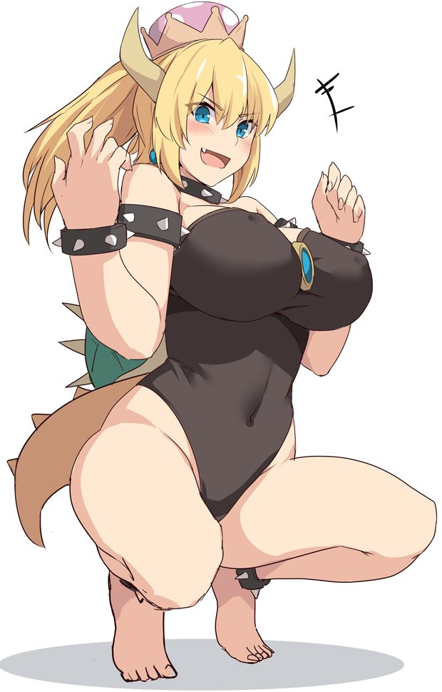bowsette (mario and 1 more) drawn by shiseki_hirame