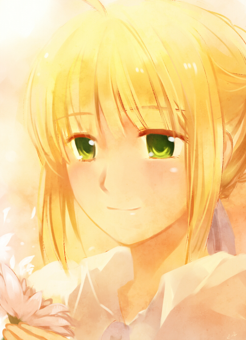 artoria pendragon and saber (fate and 1 more) drawn by feesh