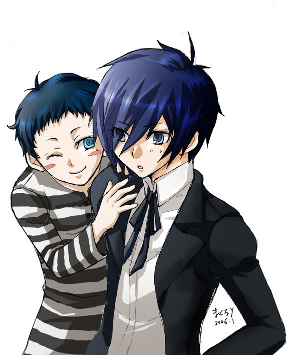yuuki makoto and pharos (persona and 1 more)