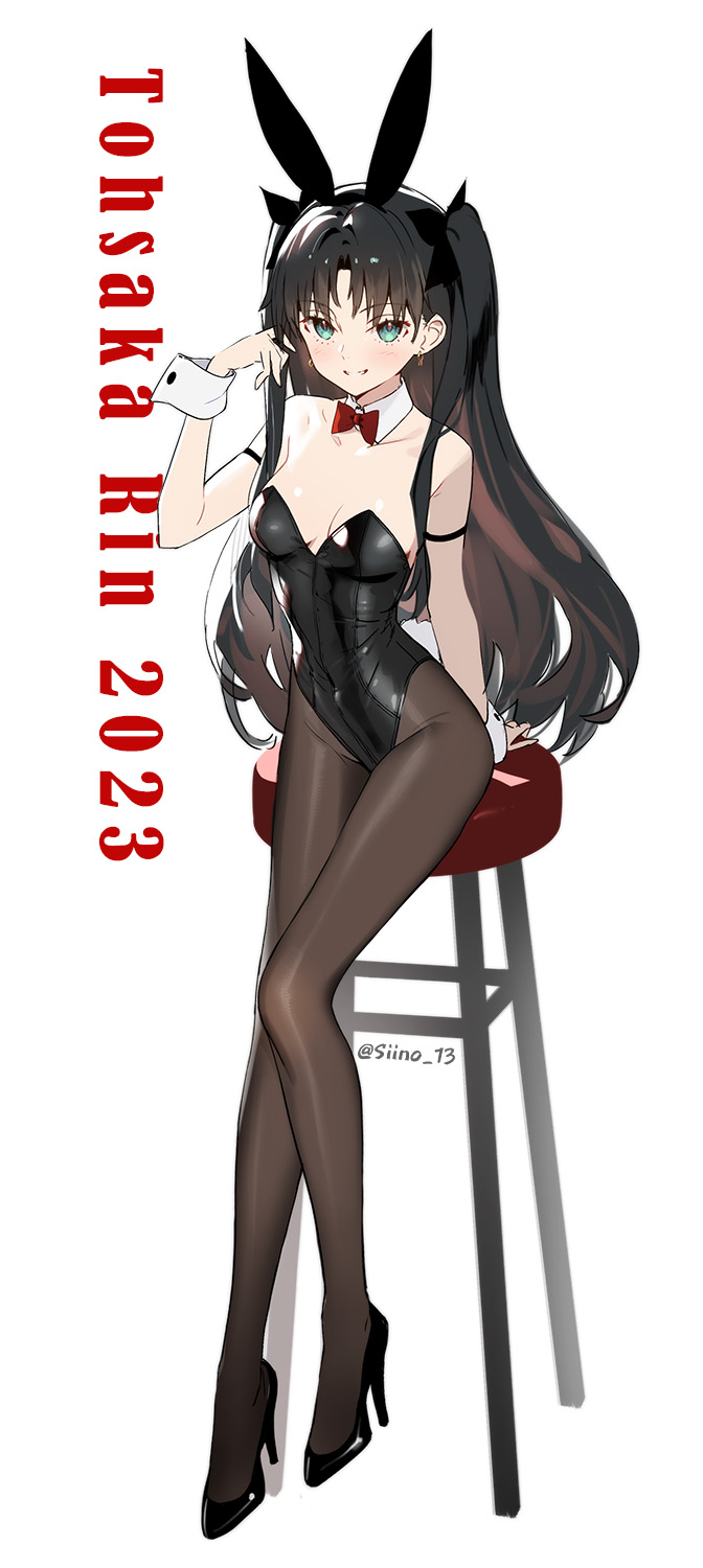 tohsaka rin (fate and 1 more) drawn by siino