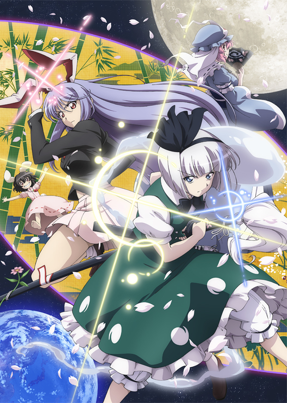 konpaku youmu, reisen udongein inaba, saigyouji yuyuko, and inaba tewi (touhou and 2 more) drawn by lunamoon