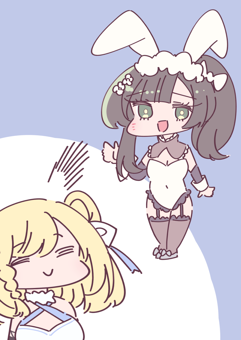 wang yujia and tominaga shin (assault lily) drawn by honkawa_works