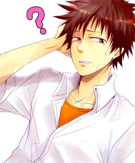 kamijou touma (toaru majutsu no index) drawn by meltdown0802