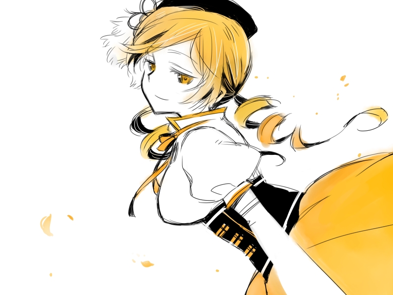 tomoe mami (mahou shoujo madoka magica) drawn by tobi_(daidaikukan)