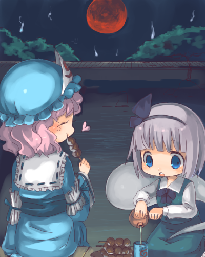 konpaku youmu and saigyouji yuyuko (touhou) drawn by nishiki_koi